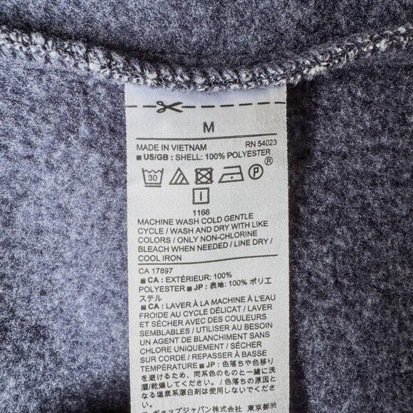 Banana Republic, Women's Medium Asymmetrical Zip Up Sweater Jacket in Stone Blue - Picture 10 of 12